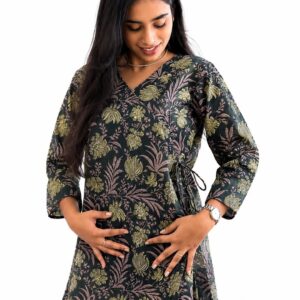 black printed kurti
